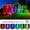 T-SUN RGB Solar Spotlight Outdoor Color Changing Spot Lights Waterproof Garden